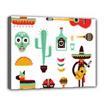 Mexican Canvas 14  x 11  (Stretched)