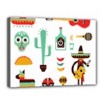 Mexican Canvas 16  x 12  (Stretched)