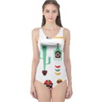 Mexican One Piece Swimsuit