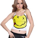 grunge Emoji  Spaghetti Strap Bra Top