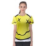 grunge Emoji  Women s Sport Mesh Tee