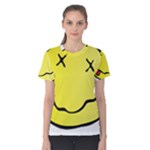 grunge Emoji  Women s Cotton Tee