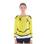 grunge Emoji  Women s Long Sleeve Tee