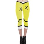 grunge Emoji  Capri Leggings 