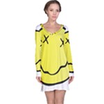 grunge Emoji  Long Sleeve Nightdress