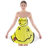 grunge Emoji  Strapless Bra Top Dress