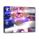 Donald Trump flag Canvas 10  x 8  (Stretched)