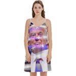 Donald Trump flag Women s Reversible Sports Bra with Border