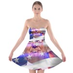 Donald Trump flag Strapless Bra Top Dress