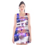 Donald Trump flag Scoop Neck Skater Dress