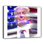 Donald Trump flag Canvas 20  x 16  (Stretched)