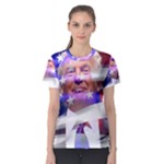 Donald Trump flag Women s Sport Mesh Tee