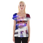 Donald Trump flag Women s Cap Sleeve Top