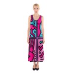 pop art Full Print Maxi Dress