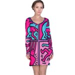 pop art Long Sleeve Nightdress