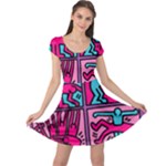 pop art Cap Sleeve Dress