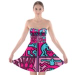 pop art Strapless Bra Top Dress