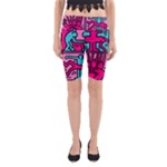 pop art Yoga Cropped Leggings