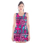 pop art Scoop Neck Skater Dress