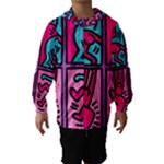 pop art Hooded Wind Breaker (Kids)