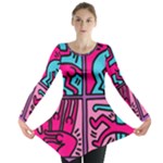 pop art Long Sleeve Tunic 