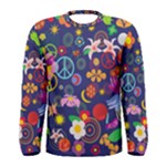 Boho floral  Men s Long Sleeve Tee