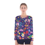 Boho floral  Women s Long Sleeve Tee