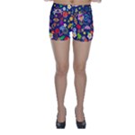 Boho floral  Skinny Shorts