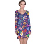 Boho floral  Long Sleeve Nightdress