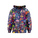 Boho floral  Kids  Zipper Hoodie