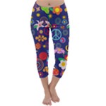 Boho floral  Capri Winter Leggings 