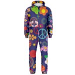 Boho floral  Hooded Jumpsuit (Men)