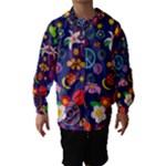 Boho floral  Hooded Wind Breaker (Kids)