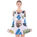 Breaking Bad Long Sleeve Velvet Skater Dress