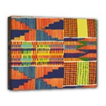 Bright Kente Canvas 14  x 11  (Stretched)