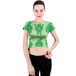 Ketupat Crew Neck Crop Top