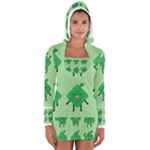 Ketupat Women s Long Sleeve Hooded T-shirt