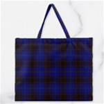 Homes Tartan Zipper Large Tote Bag