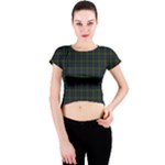 Blackwatch Tartan Crew Neck Crop Top