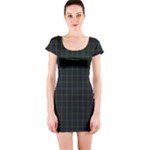 Blackwatch Tartan Short Sleeve Bodycon Dress