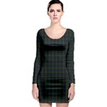 Blackwatch Tartan Long Sleeve Bodycon Dress