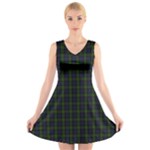 Blackwatch Tartan V-Neck Sleeveless Dress