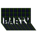 Blackwatch Tartan PARTY 3D Greeting Card (8x4)