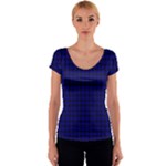 MacKay Tartan Women s V-Neck Cap Sleeve Top