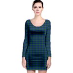 Farquharson Tartan Long Sleeve Bodycon Dress