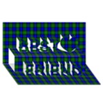 Farquharson Tartan Best Friends 3D Greeting Card (8x4)