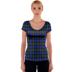 MacNeil of Barra Tartan Women s V-Neck Cap Sleeve Top