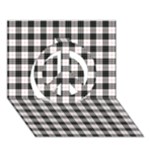 MacPherson Tartan Peace Sign 3D Greeting Card (7x5)