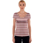 Buchanan Tartan Women s V-Neck Cap Sleeve Top