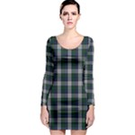 Graham Dress Tartan Long Sleeve Bodycon Dress